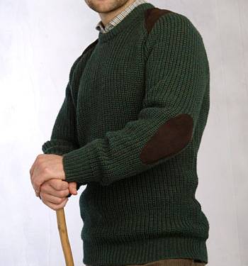 Mens Irish Ribbed Turtleneck Sweater by Aran Crafts