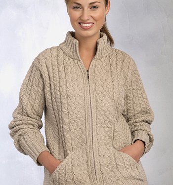 Womens Irish Sweater by Aran Crafts