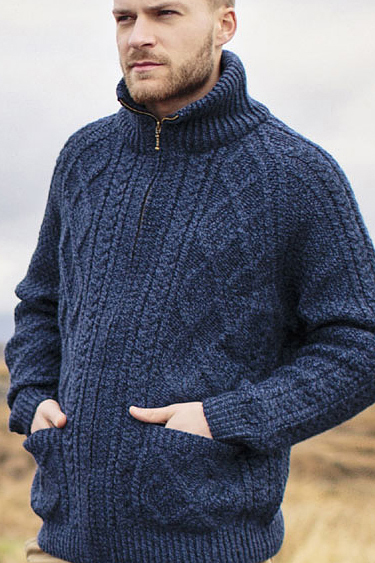 Irish traditional apparel wool fall winter sweater