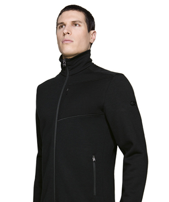 Icebreaker New Zealand Mens Merino Wool Waist Length Aspiring Zip Neck