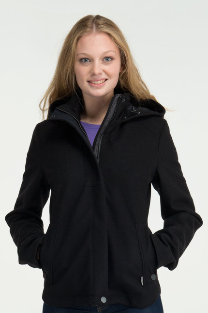 Icebreaker New Zealand Womens Merino Wool Waist Length Skyline Hood Jacket Coat