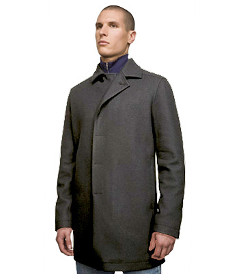 New Zealand Mens Merino Wool Hip Length Icebreaker Mayfair Coat - Coastal