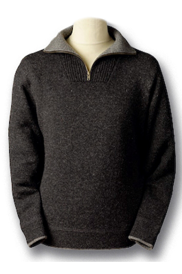 Ireland's Eye Qtr/Half Zip Wool Sweater