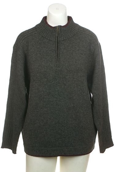 Ireland's Eye Qtr/Half Zip Wool Sweater