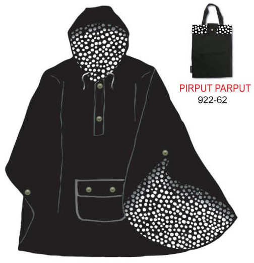 marimekko rain coat poncho/raincoat with Polka Dots