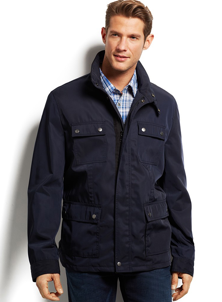 Mens Field Jacket Shell Raincoat